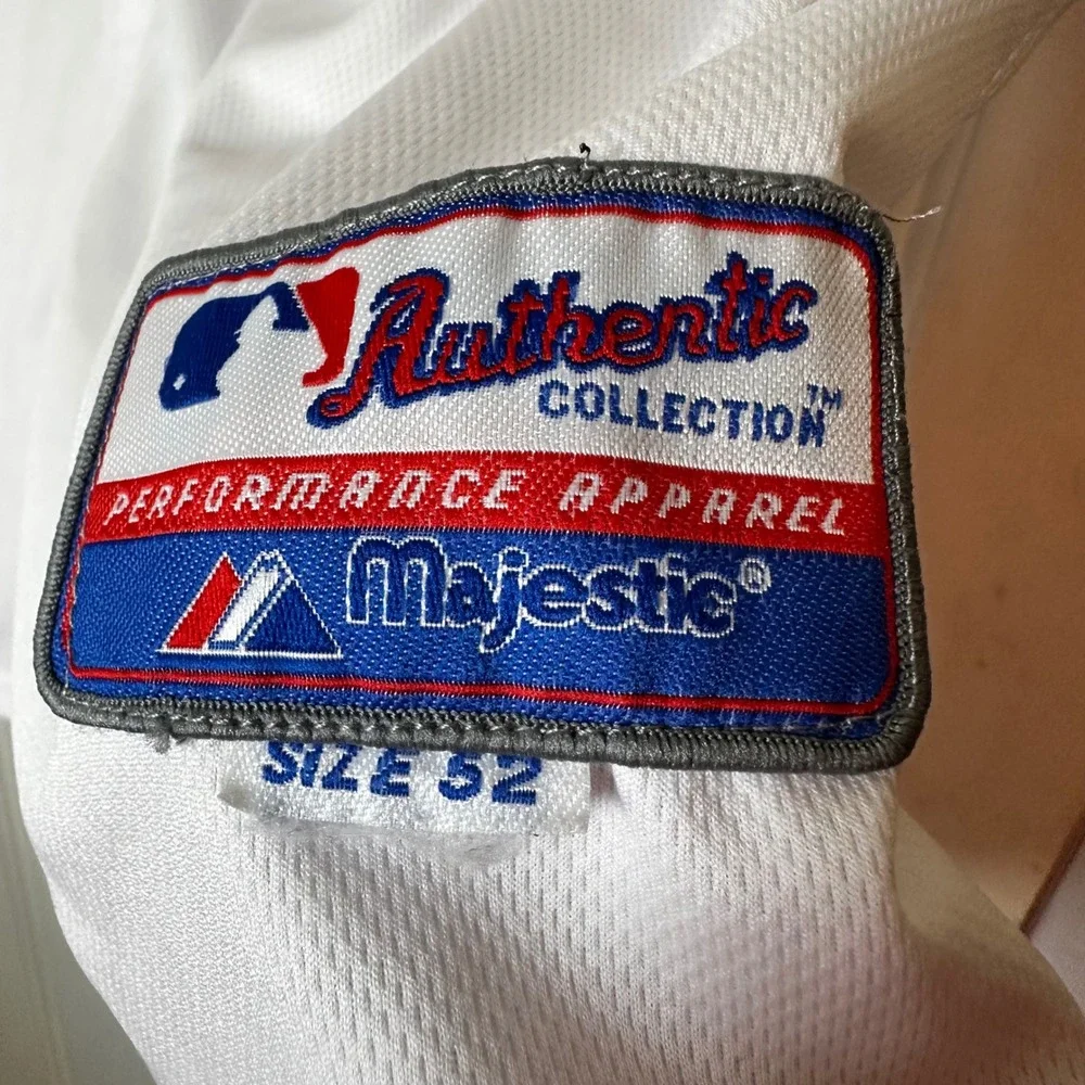 Majestic Baltimore Orioles Manny Machado 13 Authentic Jersey White Mens Size 52